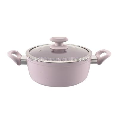 China Sustainable Forged Aluminum Ceramic Coated Casserole for sale