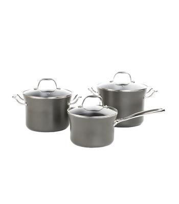 China Sustainable Aluminum Nonstick Induction Cookware Set for sale