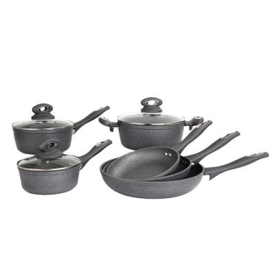 China Cookware Viable Forged Aluminum Marble Set for sale