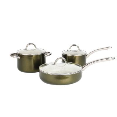 China Cookware Viable Aluminum Marble Liner Set for sale