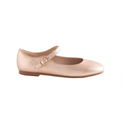 China Hot Selling New Arrival PU Ballerina Kids Children Flats Light Classic Champagne Soft Flats Mary Jane for sale