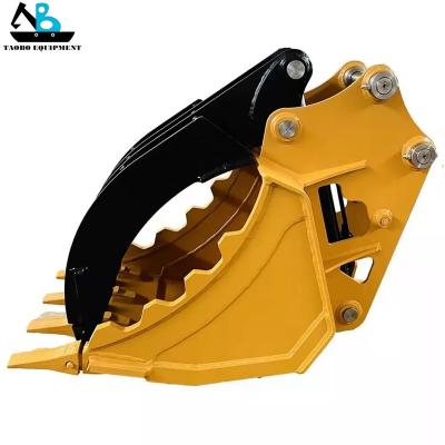 China Cultivate Thumb Bucket Grab Bucket Hydraulic Skeleton Mini Bucket Excavator Rotating Bucket For Excavator for sale