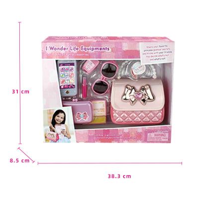 China ABS Children's Makeup Kit Girl Pretend Play Makeup and My First Purse Toy For Toddler Gifts for sale