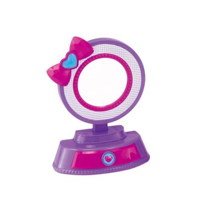 China 2022new ABS girl dress up toy table pink princess dressing mirror baby makeup toy for sale