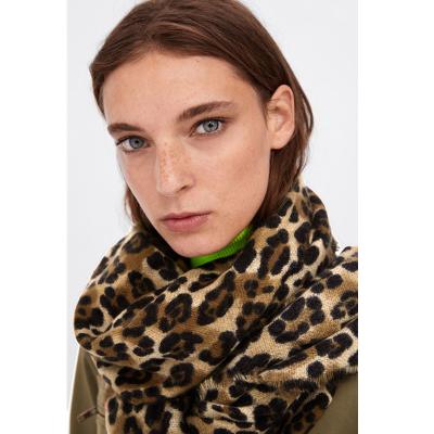 China Direct Selling High Quality Factory Direct Selling ZA Autumn And Winter Ladies Soft Fashionable Zebra-stripe Shawl And Scarf for sale