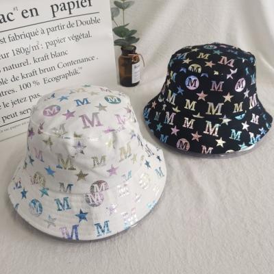 China High Quality Bucket Hat Fashion M Letter Printed Couple Cotton Fisherman Hat Men And Women Picture for sale