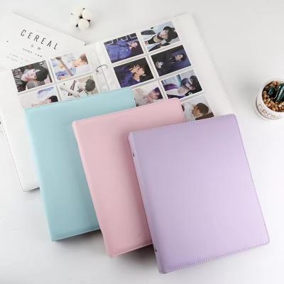 China Leather Europe Photocard binder kpop photo card collect book for sale