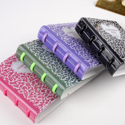 China Composition In Europe Kpop Gather Binding 3 Cute Book Ring Photocard Holder for sale