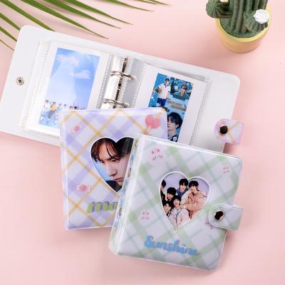 China Europe Peach Blossom Cherry Blue Fruits Cow Print Pink Black Mini Photocard Collect Book Binder Blank For K-Noise Photocards for sale