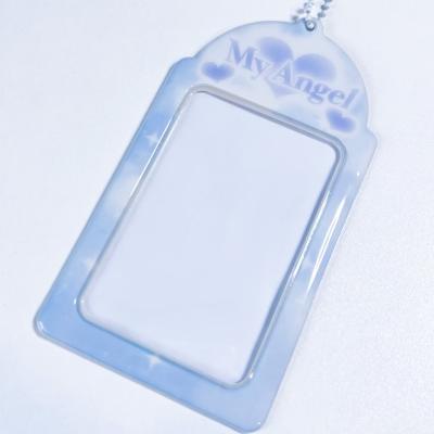 China Custom Kpop Photocard Holder PVC Photocard Holder Europe Key Chain Kpop for sale