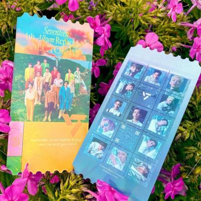 China Custom Printed Europe Holographic Dual Side Kpop Ticket For Event for sale