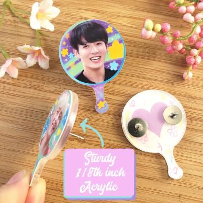 China Europe custom kpop pins magnets 2 inch acrylic kpop mini peg custom printing photo souvenirs mini pegs pin for your collection for sale