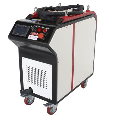 China Exterior Paint Rust Metal Cleaning Derusting Cleaning Derusting Oil 50w 100w 200w 500w 1000w Handheld Fiber Laser Cleaning Machine for sale