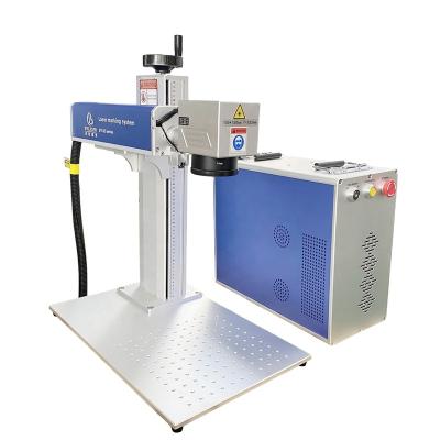 China Air Cooled Credit Card Laser Engraving Machine Metal Laser Marking Engraver 20W 30W 50W For Sale for sale