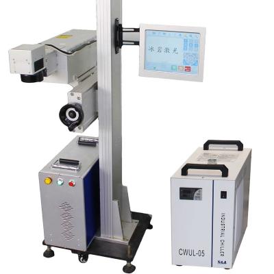 China CE Water Cooled High Speed ​​3W 5W 10W Flight Laser Marking Plastic Glass UV Engraving Machine for sale