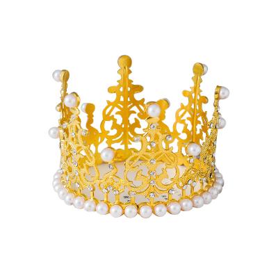 China Baroque Queen Seaweed Star Decoration Birthday Cake Baking Crown Cake Decorating Crown Cake Decorating Crown for sale