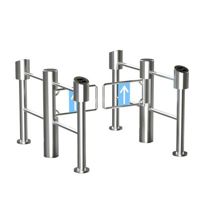 China Waterproof Stainless Steel Barrier Door Handicap Swing Security RFID Access Control Accessible Supermarket Turnstile RAP-ST235B for sale