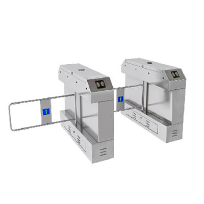 China Best Supermarket Price Swing Turnstile Barrier Gate RFID Access Control System Gym Entrance With Anti-collision for sale