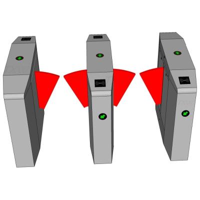 China High Quality 304 Stainless Steel Gate RFID Fingerprint Access Control System Flap Access Barrier Gate for Park and Subway for sale