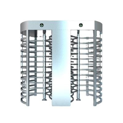 China High Quality RFID/barcode/fingerprint Full Height Turnstile Gate RFID Reader Mechanism Automatic Revolving Double Gate for sale