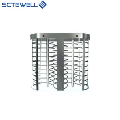 China High Quality New Design RFID Card Reader Security Electrical Full Height Turnstile Barrier Bi-Directional Gate RAP-ST296 for sale