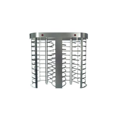 China RFID/barcode/fingerprint automatic revolving door QR code full height turnstile gate for entrance access control system for sale