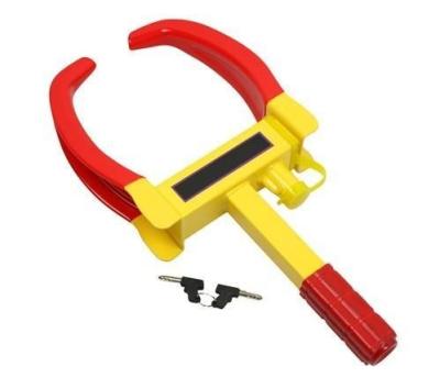 China Mild Steel Hot Sale Tire Wheel Clamp Car Anti-theft Quick Steering Wheel Lock for sale