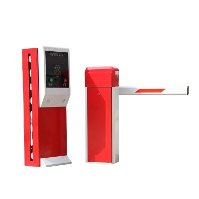 China Steel And Tempered Glass Car Automated Parking Lot Management System With Ticket Dispenser And Parking Barrier for sale