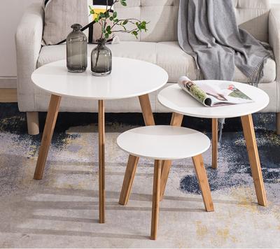 China Northern Europe mini small corner round table modern edge a few leisure contracted coffee table luxury wooden console table for sale