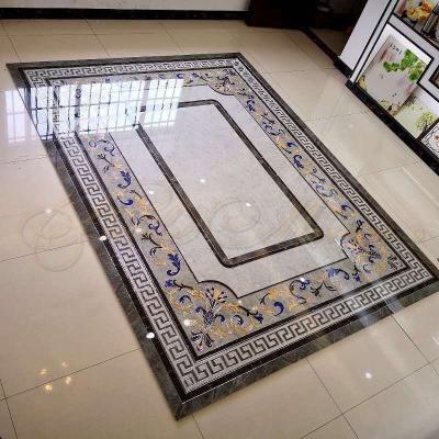 China Europe Crystal Golden Ceramic Carpet Tile Parquet Lavish Luxury Of Various Extension Pattern European Arabic Infinite Combination for sale