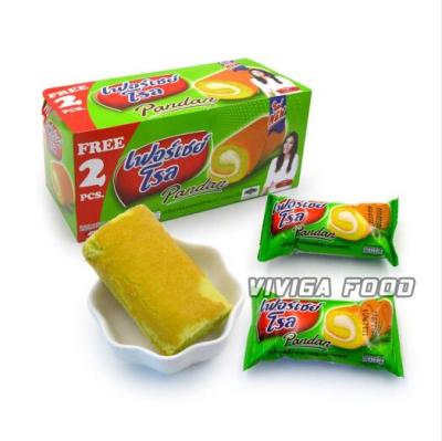 China Wholesale High Quality Cake Center Log Cake Center Flavor Low-sodium Cake Factory Pandan Bread Filling Layer Cake for sale