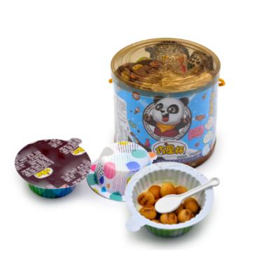 China Low Fat Wholesale Mini Ball Chocolate Jam Cookies Chocolate Cookie Cup for sale