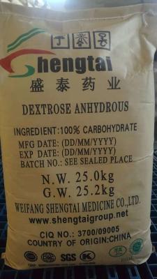 China CAS 50-99-7 Sweetening Agents White Dextrose Anhydrous Powder for sale