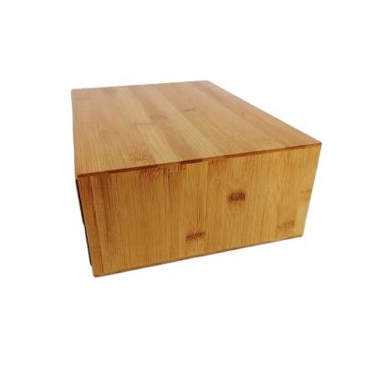 China Desktop Viable Bamboo Drawer Organizer Desktop Storage Organizer Box Card Desk Storage Box for sale