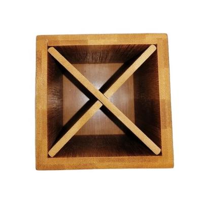 China Square Bamboo Products Custom Production Office Eco-Friendly Square Bamboo Products Pencil Finishing Station Bamboo Containers for sale