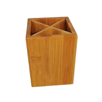 China Eco-Friendly Environmentally Friendly Products Desktop Bamboo Organizer, Pencil Pen, Bamboo Pen Stand Holder for sale