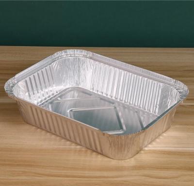 China Rectangular Aluminum Foil Container Aluminum Foil Baking Food Container for sale