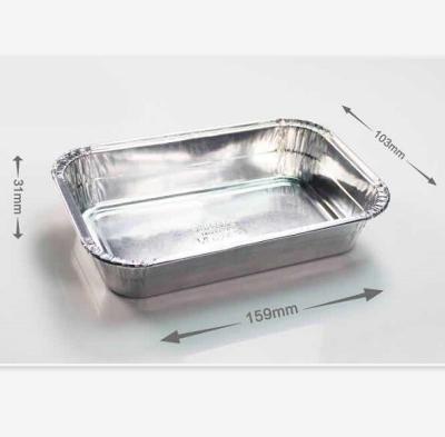 China Rectangular Aluminum Foil Baking Food Container, for sale