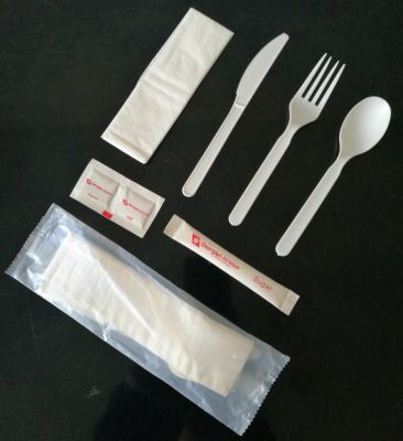 China Disposable 7 in 1 Bio Cutlery Pack, Composable 7 in 1 Cutlery Pack for sale