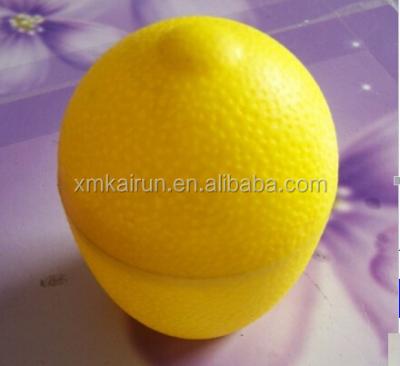 China Sustainable Plastic Lemon Box , Lemon Shaped Fruit Box for sale