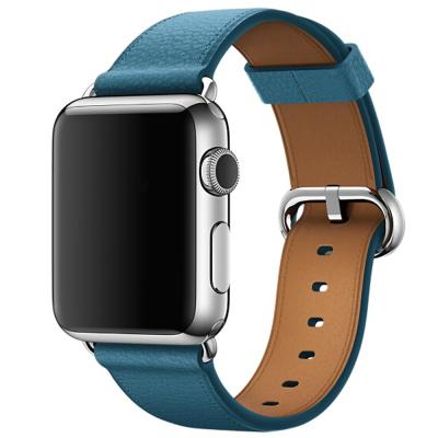 China Genuine Leather Leather Band For iwatch 6/5/4/3/2/1/SE 38mm Apple Watch Strap 40mm 42mm 44mm for sale