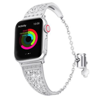 China Stainless Steel Alloy Rhinestone Band For Apple Watch series4 series3 series2 series1 iwatch crystal strap for sale