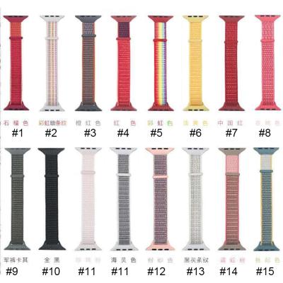 China Sports Buckle Nylon Band For Apple Watch Strap iwatch Thin Strap 40mm 44mm 38mm 42mm 38mm 40mm 42mm 44mm for sale