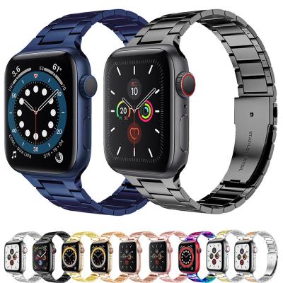 China 2021 New Stainless Steel Band For iwatch Slim Series 7/6/5/4/3/2/1/SE Apple Watch Metal Strap 41mm 45mm for sale