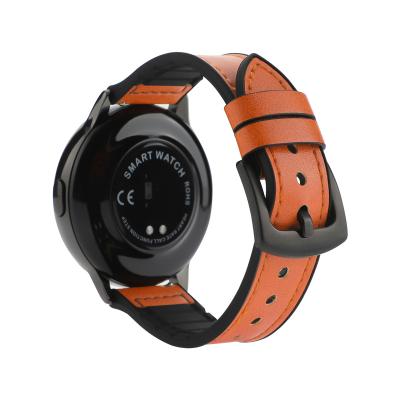 China 20mm 22mm Leather Silicone With Leather Band For Samsung Huawei Garmin Fitbit Versa Smart Strap Watch Fit Wear Comfortable Straps for sale