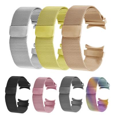 China Stainless Steel Milanese Loop Band For Samsung Watch 4 Stainless Steel Mesh Strap Magnetic Wristband Factory Wholesale Price for sale