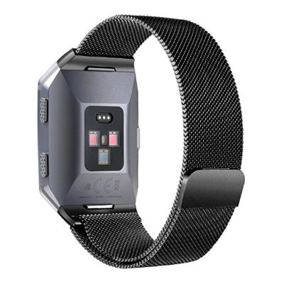 China Fitbit Stainless Steel Buckle Mesh Metal Strap Ionic Milanese Black, Gray Silver for sale