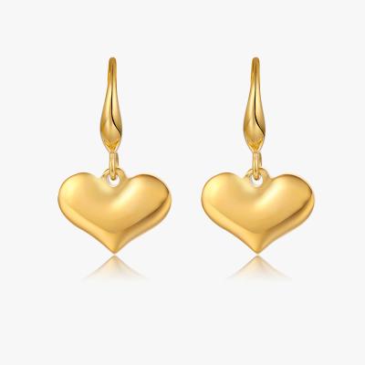 China Shining peach heart of small simple cute simple love earrings shape titanium steel earrings for women for sale