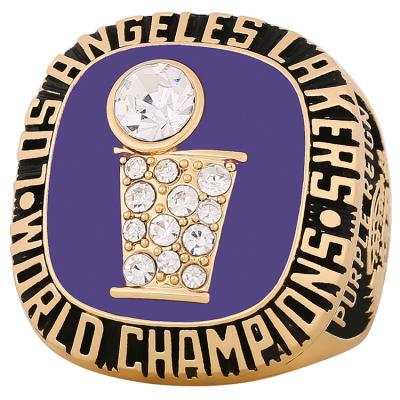 China 1985 Newcomer CLASSIC Awards Diamond Electroplated Alloy Ring Los Angeles Youth Memorial Championship Ring for sale