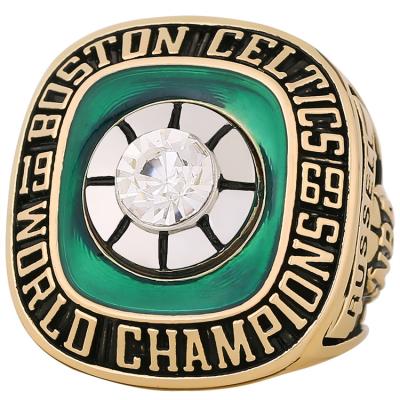 China Factory Direct Sale Alloy Ring Basketball Boston Celtics CLASSIC Unisex Geometric 1969 Championship Ring for sale